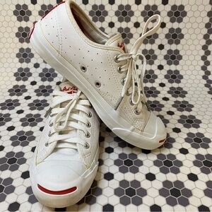 Vintage Jack Purcell white perforated leather low top Women’s size 6 Men’s 4.5